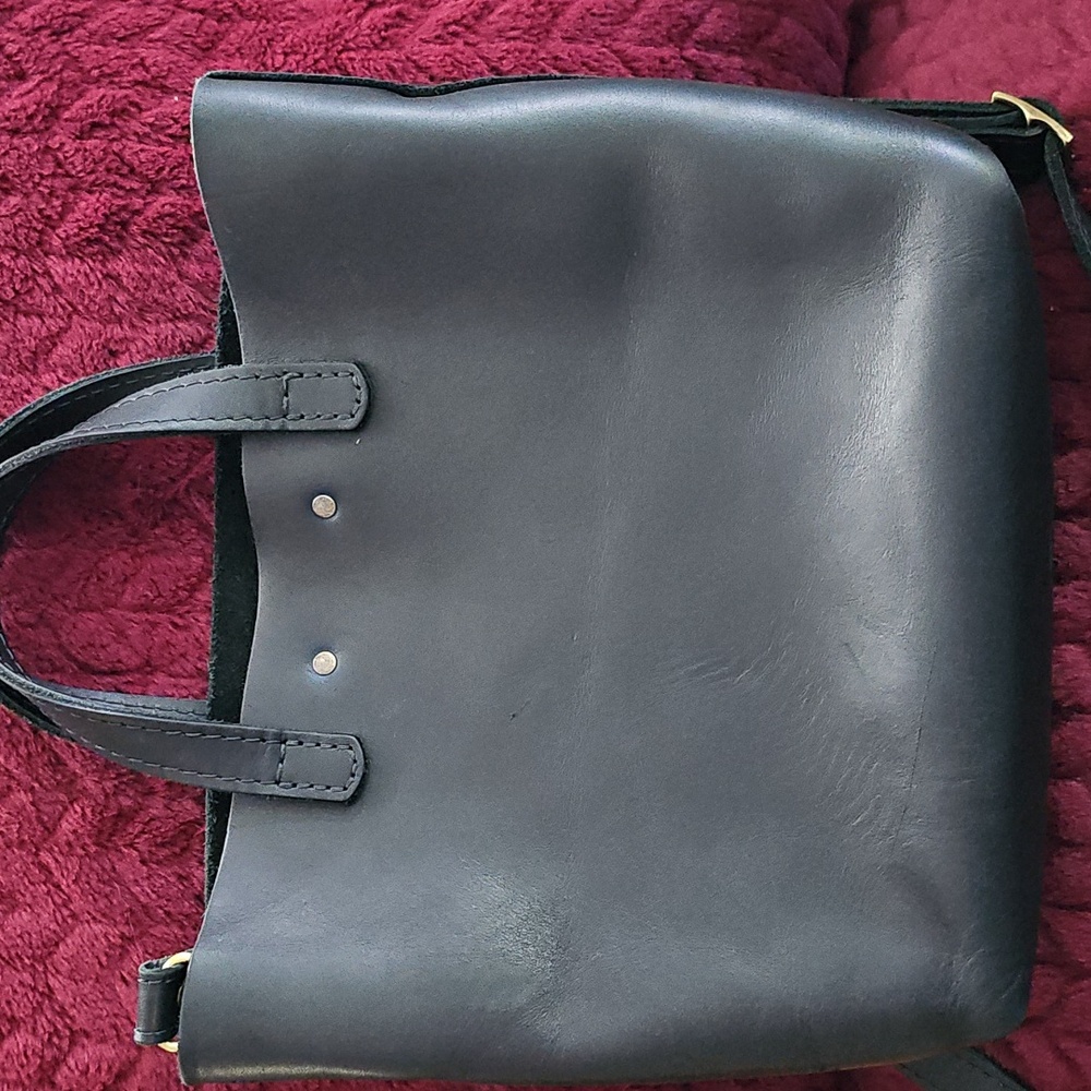Portland Leather Goods Black Mini EUC - Picture 3 of 9
